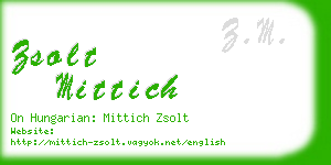 zsolt mittich business card